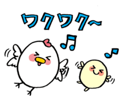 hen-san and egg-chan sticker #14784726