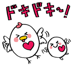 hen-san and egg-chan sticker #14784727