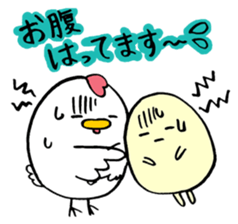 hen-san and egg-chan sticker #14784741