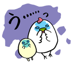 hen-san and egg-chan sticker #14784742