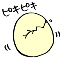 hen-san and egg-chan sticker #14784750