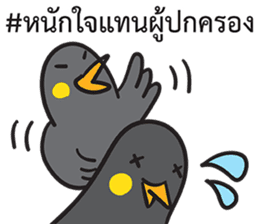 Let's Speak with Hill Myna Thai hashtag sticker #14785073
