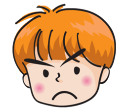 happy school boy sticker #14785936