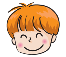 happy school boy sticker #14785937