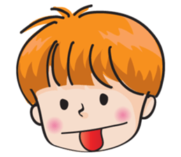 happy school boy sticker #14785939