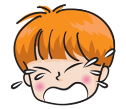 happy school boy sticker #14785941