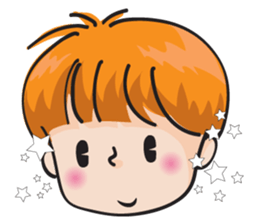 happy school boy sticker #14785945