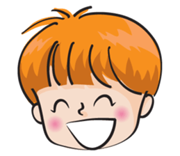 happy school boy sticker #14785946