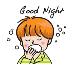 happy school boy sticker #14785953