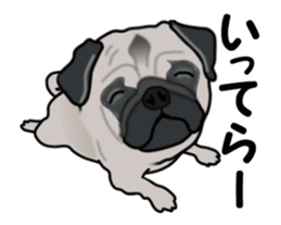 Move! Sticker of Pug sticker #14786012
