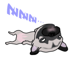 Move! Sticker of Pug sticker #14786023