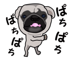 Move! Sticker of Pug sticker #14786026