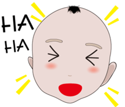 boy baby face sticker #14786129