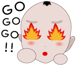 boy baby face sticker #14786134