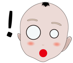 boy baby face sticker #14786138