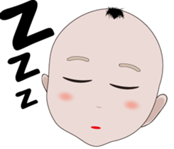 boy baby face sticker #14786141
