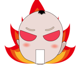 boy baby face sticker #14786144