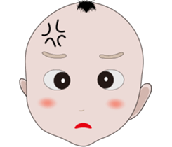 boy baby face sticker #14786148