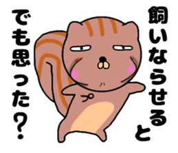 Cute a squirrel sticker #14786313