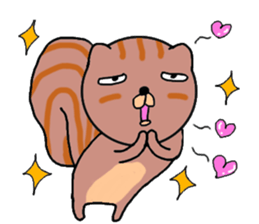 Cute a squirrel sticker #14786325