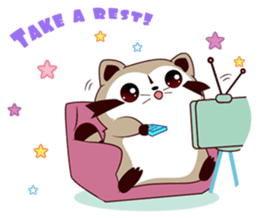 North American Raccoon (V3-Daily Life) sticker #14786599