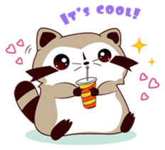North American Raccoon (V3-Daily Life) sticker #14786602