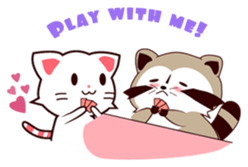 North American Raccoon (V3-Daily Life) sticker #14786605