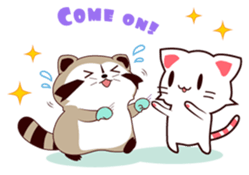 North American Raccoon (V3-Daily Life) sticker #14786607