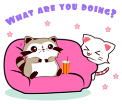 North American Raccoon (V3-Daily Life) sticker #14786611