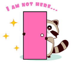 North American Raccoon (V3-Daily Life) sticker #14786617