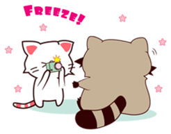 North American Raccoon (V3-Daily Life) sticker #14786618