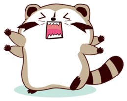 North American Raccoon (V3-Daily Life) sticker #14786625