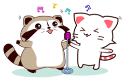 North American Raccoon (V3-Daily Life) sticker #14786629
