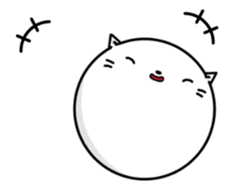 Nekodama(Cat ball) 8pieces sticker #14786838