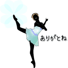 Balletsilhouette Beautiful sticker act.3 sticker #14787015