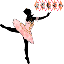 Balletsilhouette Beautiful sticker act.3 sticker #14787017
