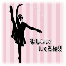 Balletsilhouette Beautiful sticker act.3 sticker #14787021