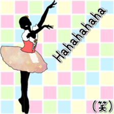 Balletsilhouette Beautiful sticker act.3 sticker #14787031