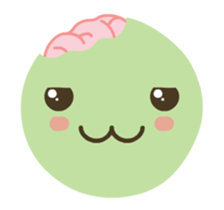 Kawaii Green Zombie Emojis In Love sticker #14787102