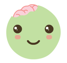 Kawaii Green Zombie Emojis In Love sticker #14787107