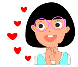 Thai girl Khmer boy sticker #14787341