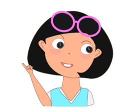 Thai girl Khmer boy sticker #14787353