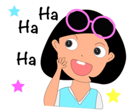 Thai girl Khmer boy sticker #14787354