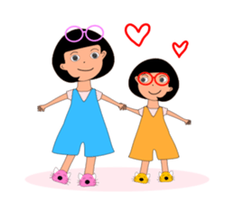 Thai girl Khmer boy sticker #14787357