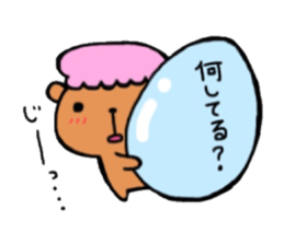 Funny sweets Kumama sticker #14788140