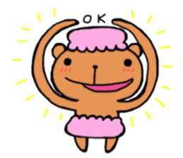 Funny sweets Kumama sticker #14788143