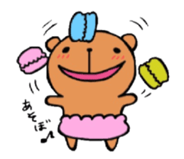 Funny sweets Kumama sticker #14788149