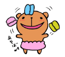 Funny sweets Kumama sticker #14788149