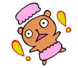 Funny sweets Kumama sticker #14788156