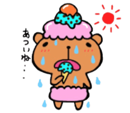 Funny sweets Kumama sticker #14788170